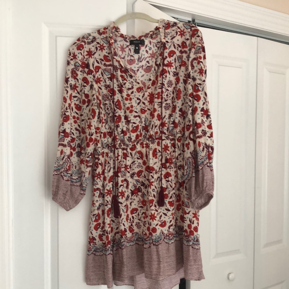 Bloomingdale’s brand AQUA floral dress tunic size large